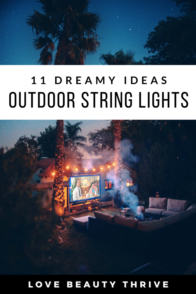 Outdoor Backyard String Lights Ideas