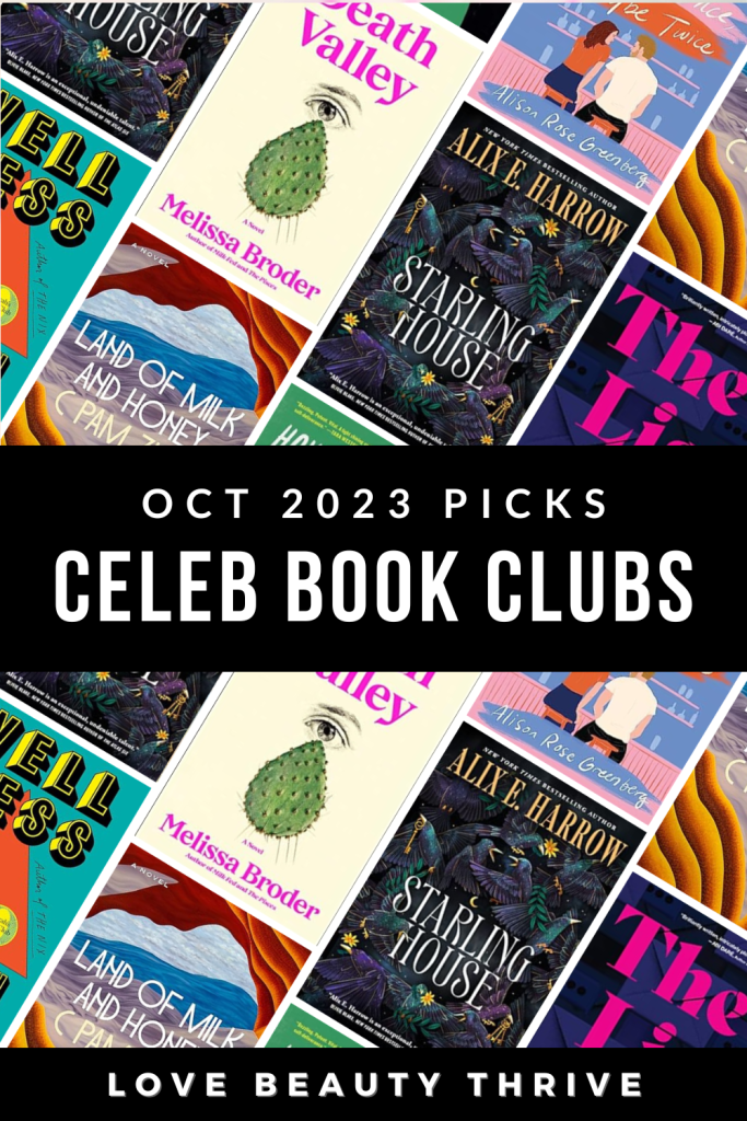 october 2023 celebrity book club picks