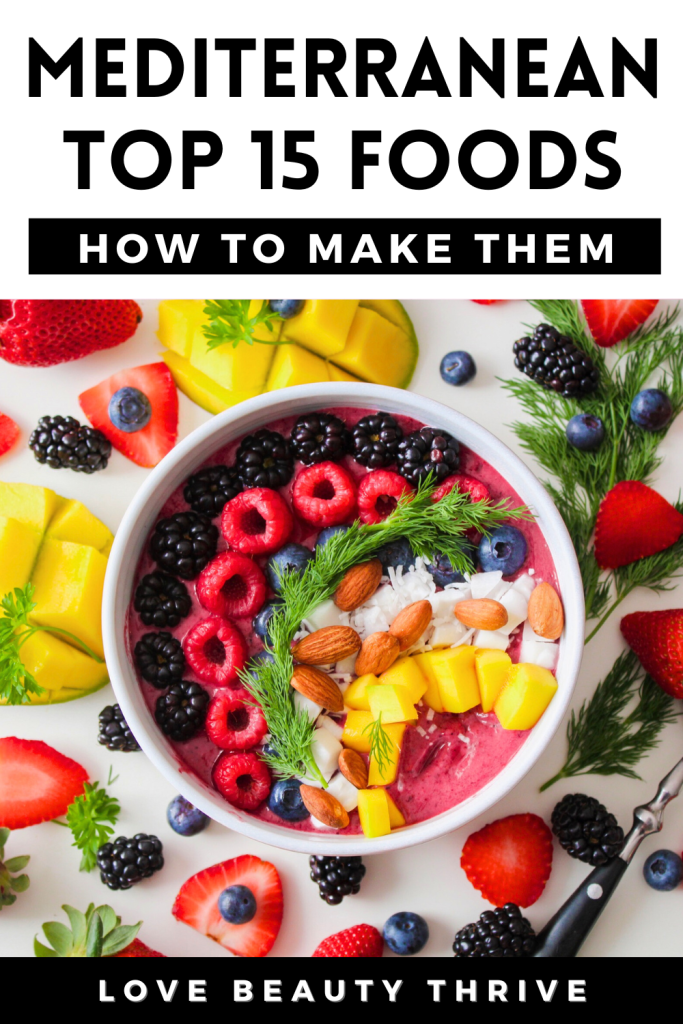 top 10 foods in a mediterranean diet