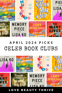 April 2024 Celebrity Book Club Picks